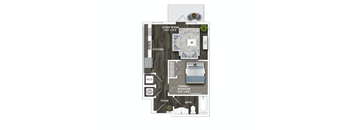 a floor plan of a 2100 sqft apartment at La Unión, Tampa, 33605