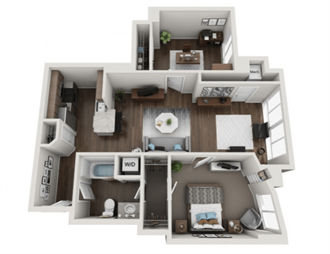 Lexington Floor Plan at Lincoln Old Town, Alexandria