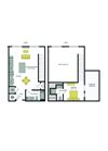 A23L Floor Plan A23L Floor Plan at Vesta Parkside, Washington, DC, 20019