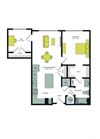 A24A Floor Plan A24A Floor Plan at Vesta Parkside, Washington, DC
