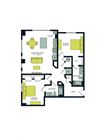 B1B Floor Plan B1B Floor Plan at Vesta Parkside, Washington, 20019