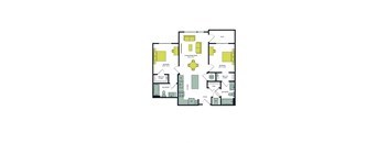 B6B Floor Plan at Vesta Parkside, Washington