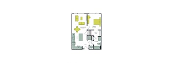 A2A Floor Plan at Vesta Parkside, Washington, DC
