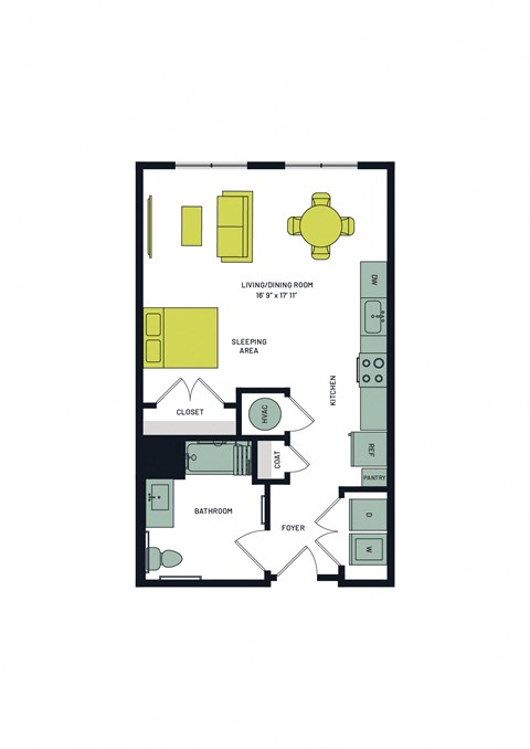 S4A Floor Plan at Vesta Parkside, Washington, DC