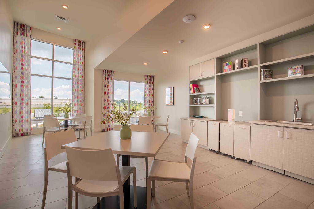 resident cafe at Woodmore Grand, Bowie, Maryland