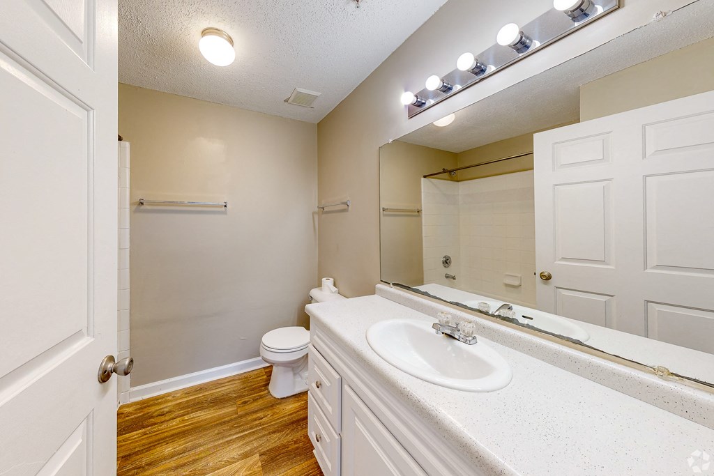 a bathroom with a sink at Alexander Ridge Apartments, Georgia, 30114