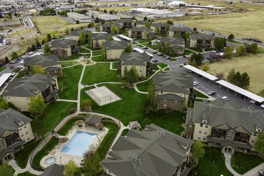 Aerial View at Sunset Ridge, West Jordan Utah