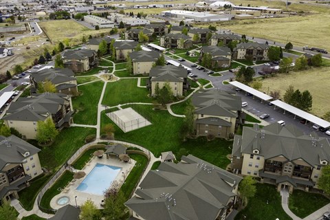 Aerial View at Sunset Ridge, West Jordan Utah