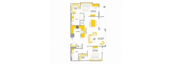 B4 Floor Plan at Garfield Park, Arlington, 22201