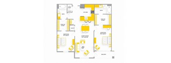B5 Floor Plan at Garfield Park, Arlington, 22201