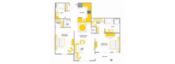 B9 Floor Plan at Garfield Park, Arlington, 22201