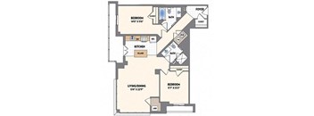 b04 Floor Plan at Loree Grand at Union Place, Washington, DC, 20002