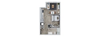 1 BED 1 BATH D at Jayde Parkside Apartments, Washington DC