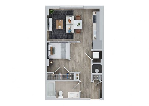 1 BED 1 BATH E at Jayde Parkside Apartments, Washington DC, 20019