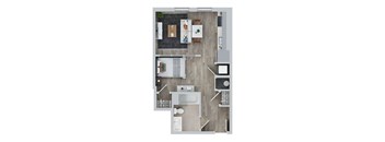 1 BED 1 BATH A at Jayde Parkside Apartments, Washington, DC
