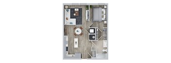 1 BED 1 BATH B at Jayde Parkside Apartments, Washington 20019