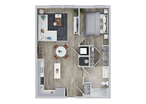 1 BED 1 BATH B at Jayde Parkside Apartments, Washington 20019