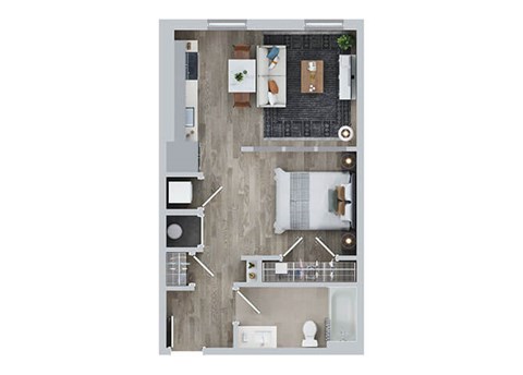 Studio 1 bath at Jayde Parkside Apartments, Washington DC, 20019