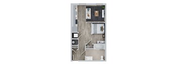 Studio 1 bath A at Jayde Parkside Apartments, Washington, DC, 20019
