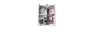 A12A Floor Plan at The Stevedore, Tampa, 33605