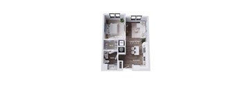 A18A Floor Plan at The Stevedore, Tampa, FL
