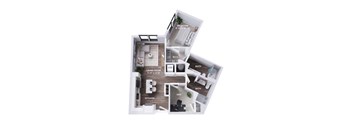 A2AD Floor Plan at The Stevedore, Tampa, FL 33605