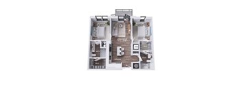 B4B Floor Plan at The Stevedore, Tampa, FL 33605