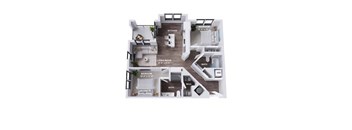 B7B Floor Plan at The Stevedore, Florida