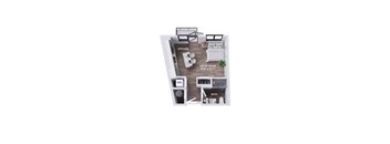 S2A Floor Plan at The Stevedore, Tampa, FL 33605