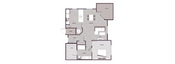 A1G Floor Plan at The Aster Cary, Cary, NC