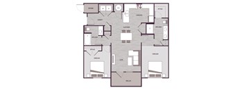 B1G Floor Plan at The Aster Cary, Cary