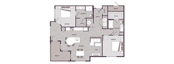 B4M Floor Plan at The Aster Cary, Cary, 27519