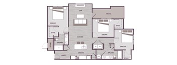 C1G Floor Plan at The Aster Cary, Cary, NC 27519