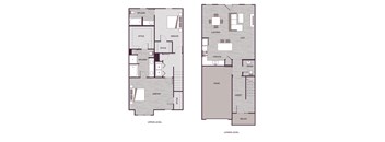 T1 Floor Plan at The Aster Cary, North Carolina