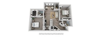 Voyager Floor Plan at Compass at City Center, Newport News, VA