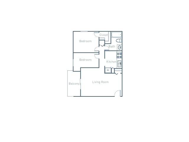 B1 Floor Plan at The Pointe at Midtown, North Carolina, 27609