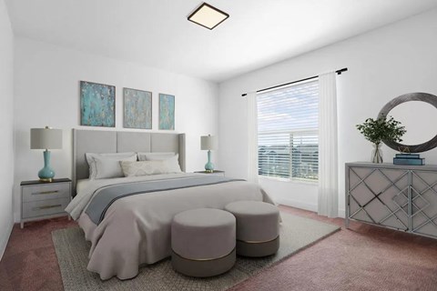Primary Bedroom at Vaseo Townhomes, Lehi