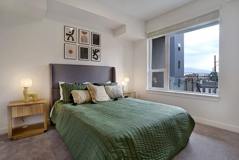 Primary Bedroom at Lotus Republic Apartments, Salt Lake City, 84111