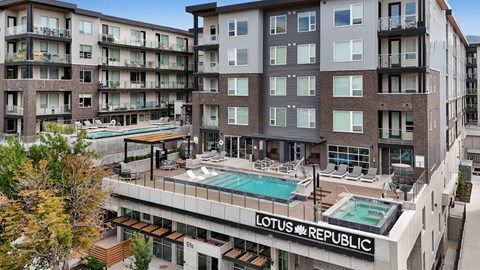 Overhead View Of Property at Lotus Republic Apartments, Salt Lake City, UT, 84111