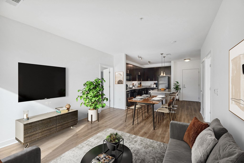 Living and dining at Fort Totten Square, Washington