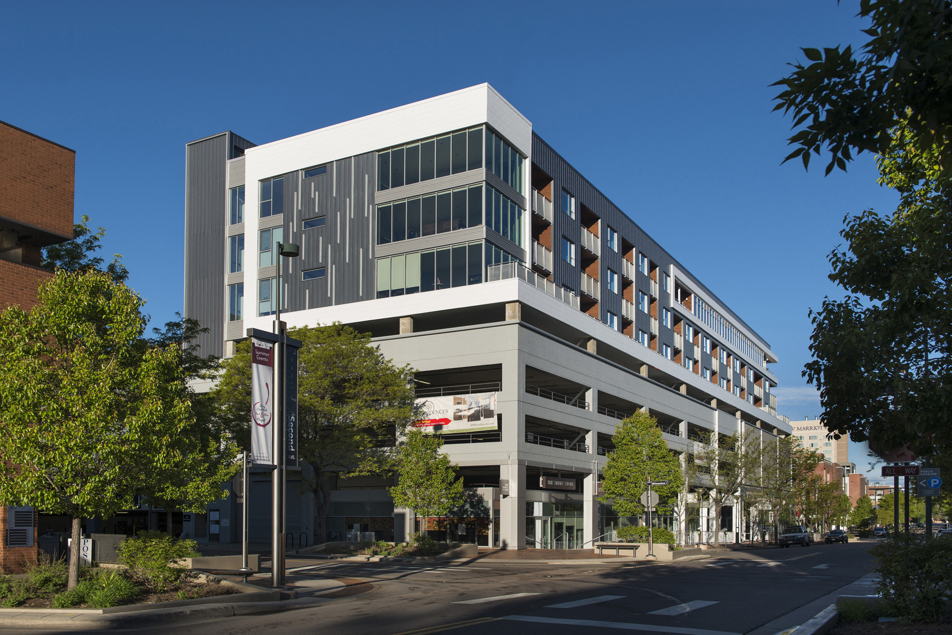 North East Corner of the Apartment Building