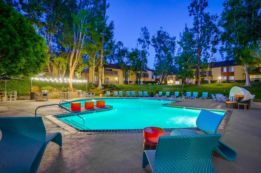 Twilight Pool Twilight Pool at The Trails at San Dimas, 444 N. Amelia Avenue - Photo Gallery