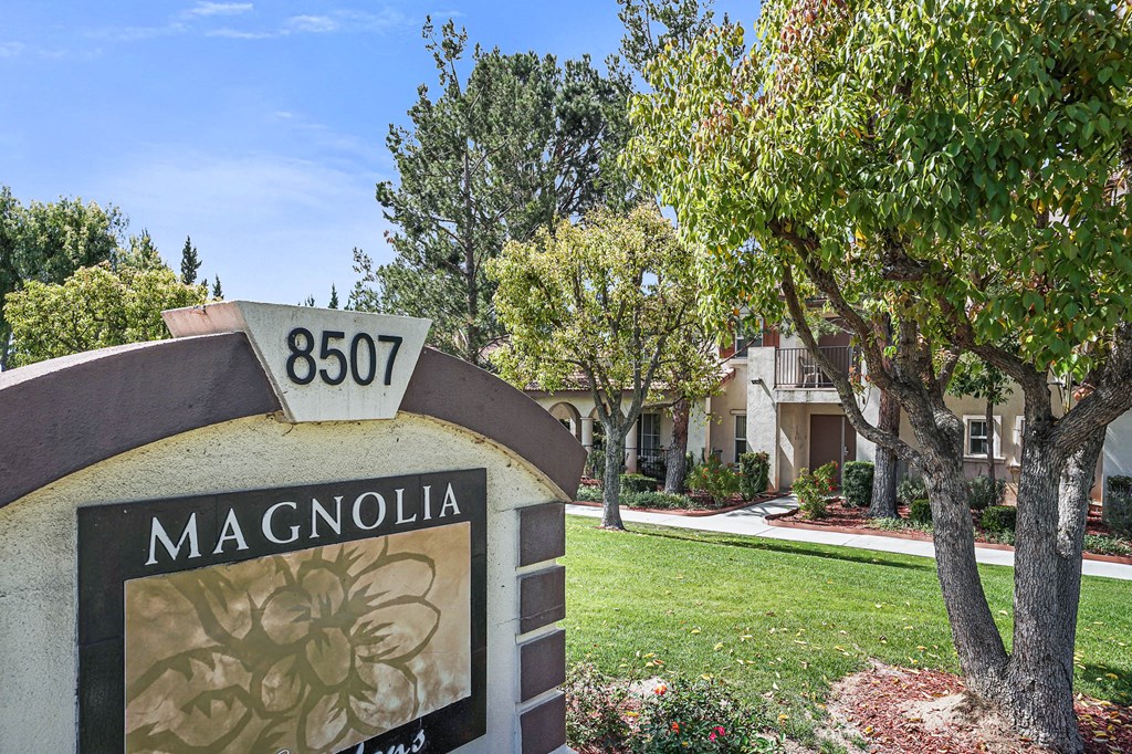 Community sign with address