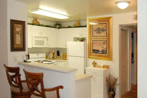 Kitchen inside apartment
