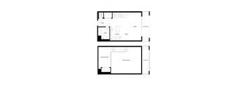 Studio Loft Penthouse 2d floor plan, The Mansfield at Miracle Mile, Los Angeles