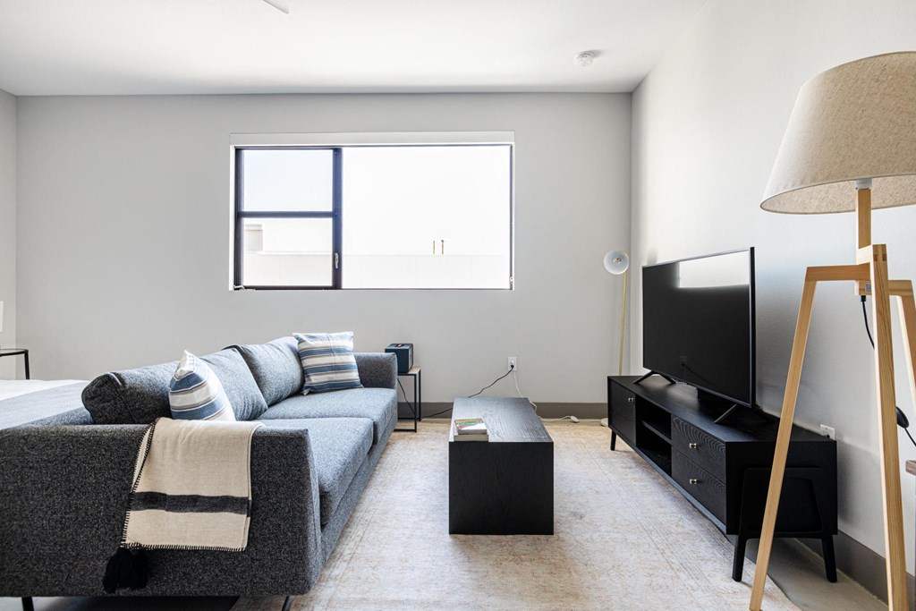 Living Room Loft at The Mansfield at Miracle Mile, Los Angeles, CA, 90036