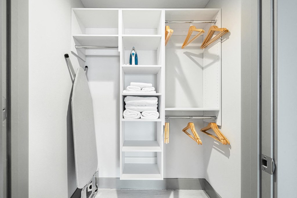 Closet View at The Mansfield at Miracle Mile, Los Angeles, CA, 90036