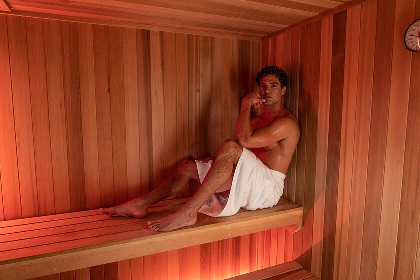 Sauna at The Mansfield at Miracle Mile, Los Angeles, CA, 90036