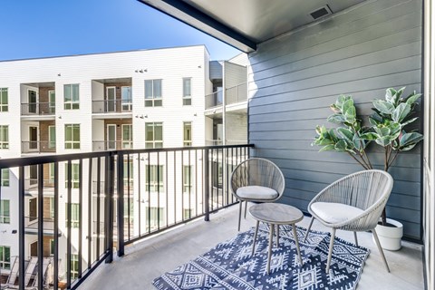 Private Balcony at Tempo Nine Mile Station in Aurora, Colorado