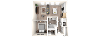 3D Floor Plan Image of 1F